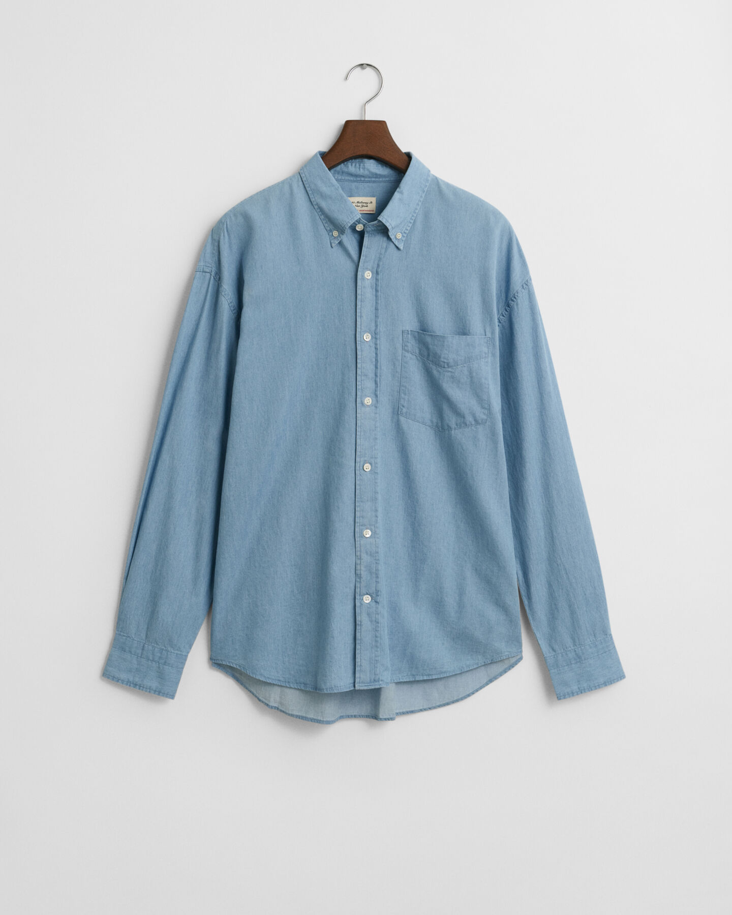 Chemise coupe ultra-ample indigo Luxury