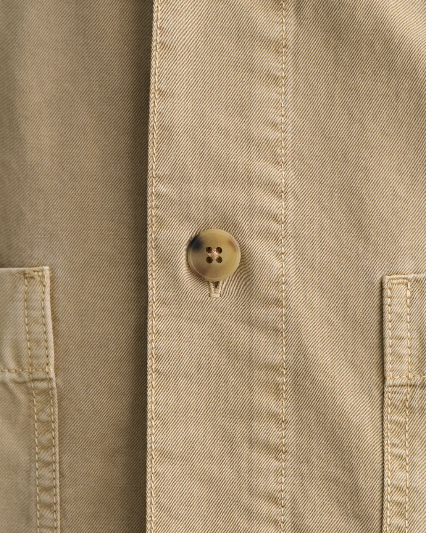 Surchemise en sergé teinte en pièce