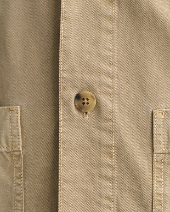 Surchemise en sergé teinte en pièce