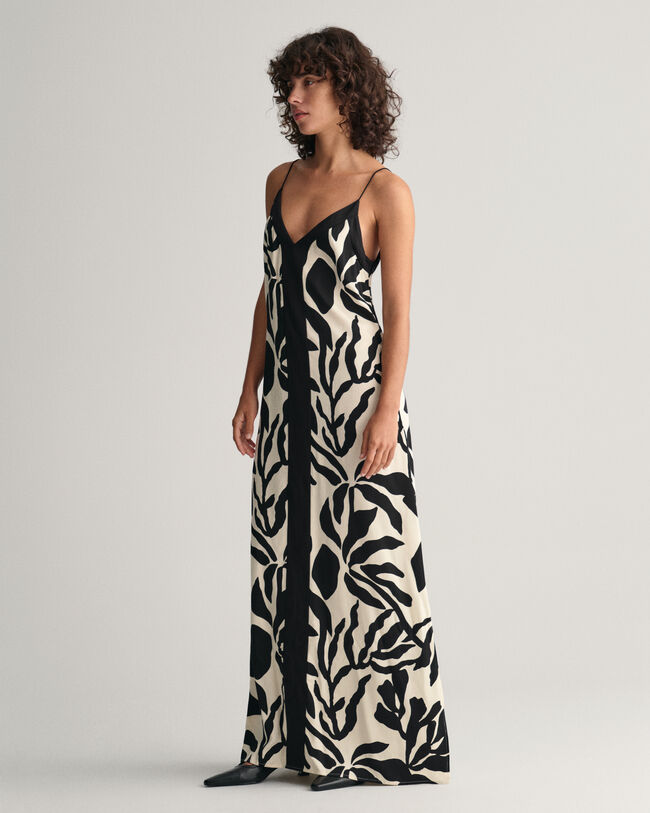 Robe &agrave; bretelles Palm Print