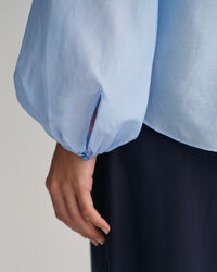 Chemisier relaxed fit en coton et soie