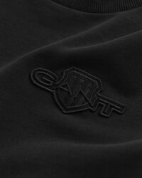 Sweat-shirt rond avec écusson ton sur ton