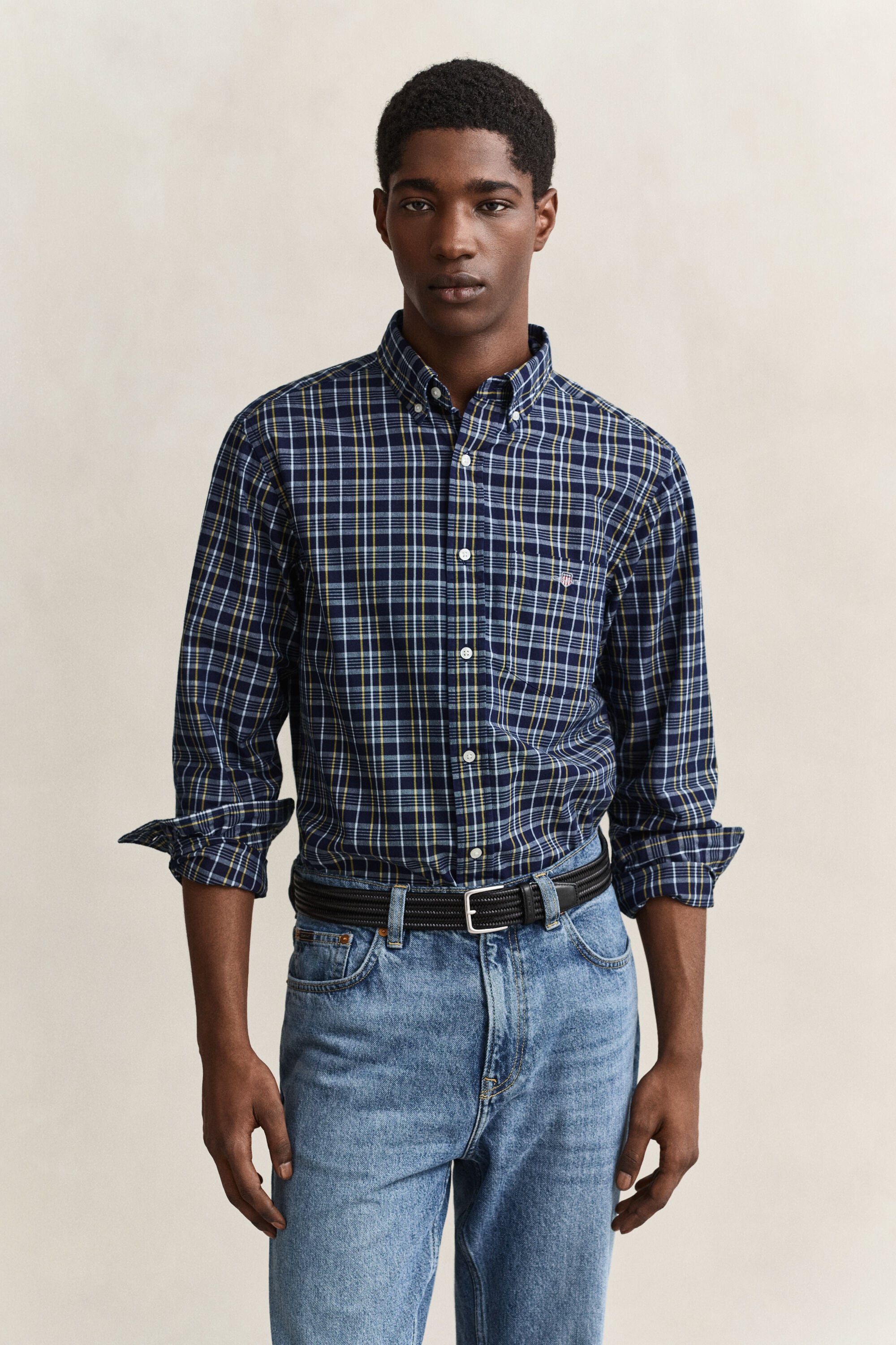 Chemise en popeline à carreaux Archive