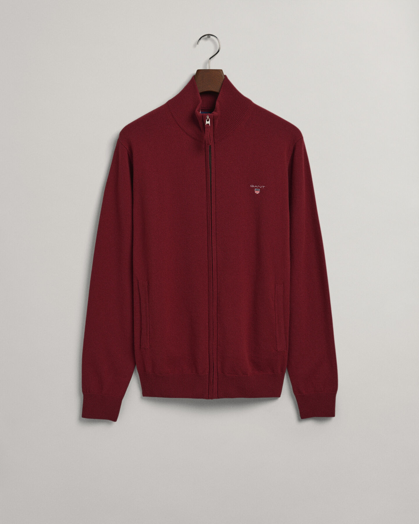 Cardigan zipp&eacute; en laine d'agneau ultrafine