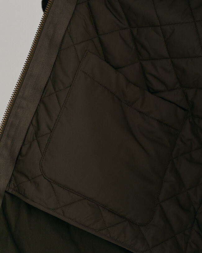 Veste en coton ciré