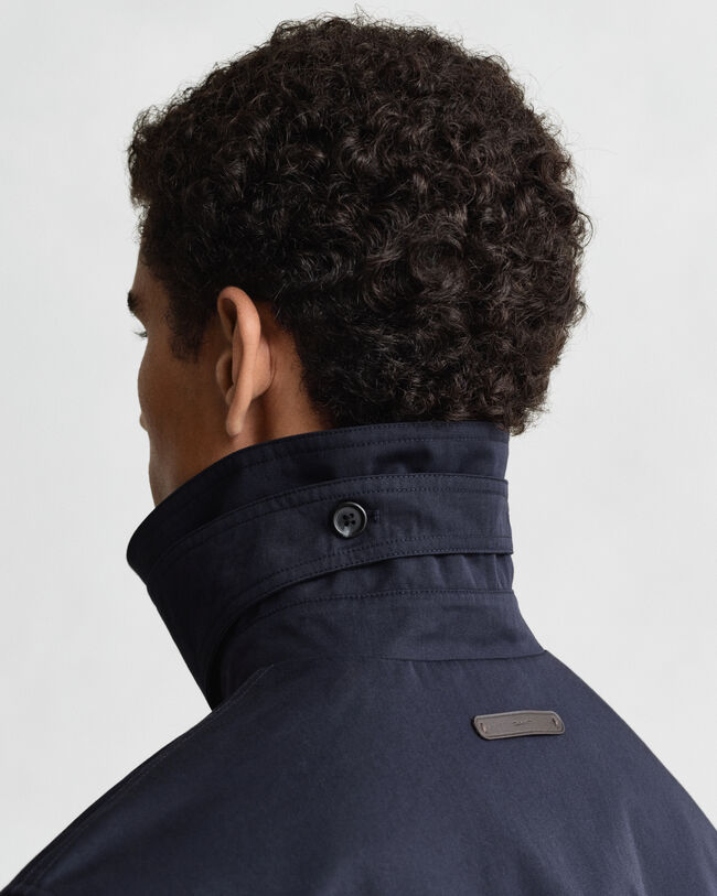 Trench-coat en coton mélangé