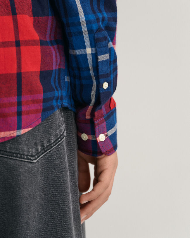 Chemise en flanelle &agrave; motif &eacute;cossais Teen Boys