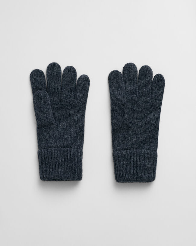 Gants en laine tricotée