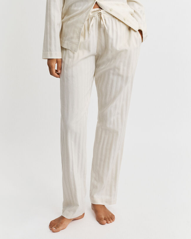 Coffret cadeau pyjama en satin à rayures