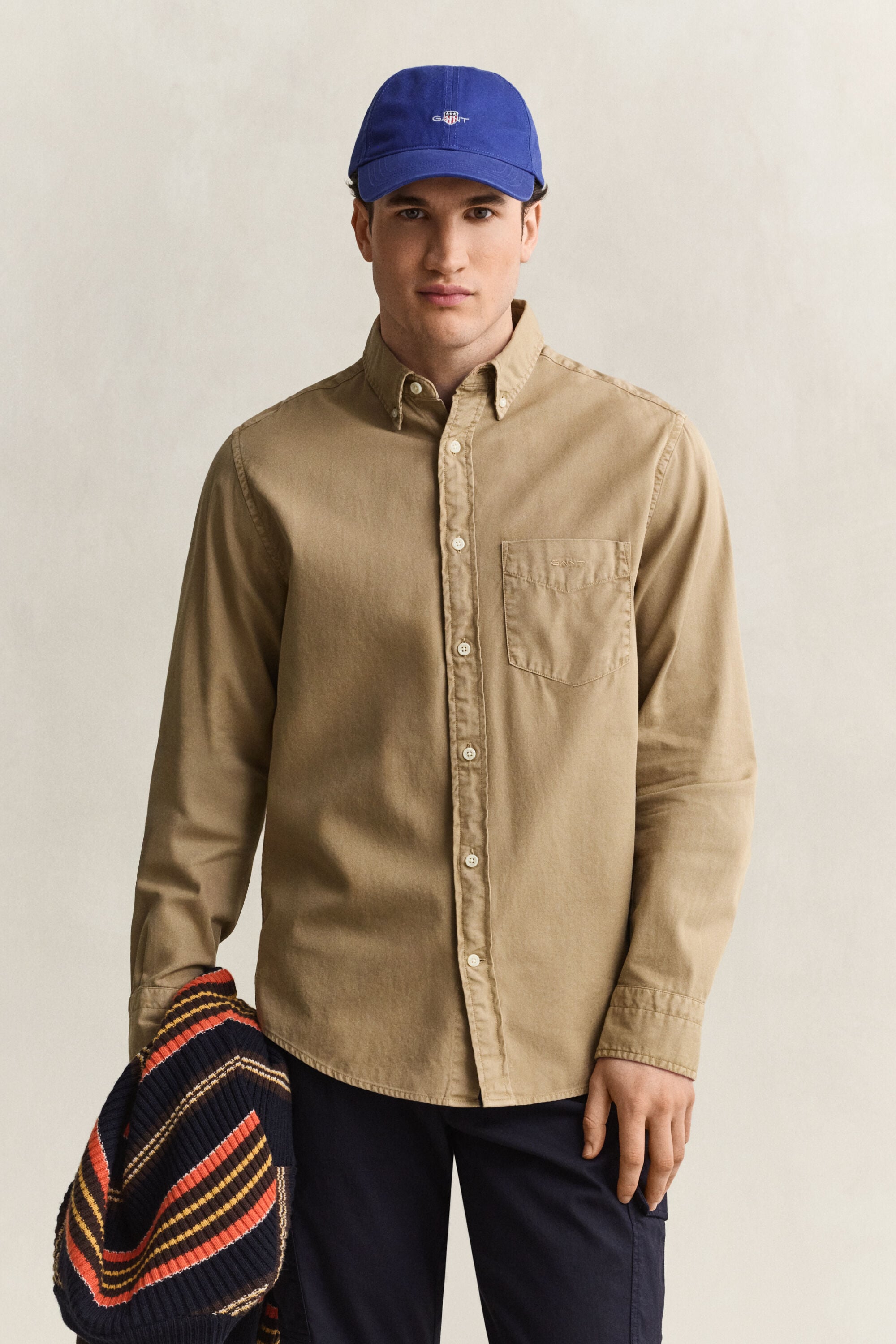 Chemise coupe regular en sergé