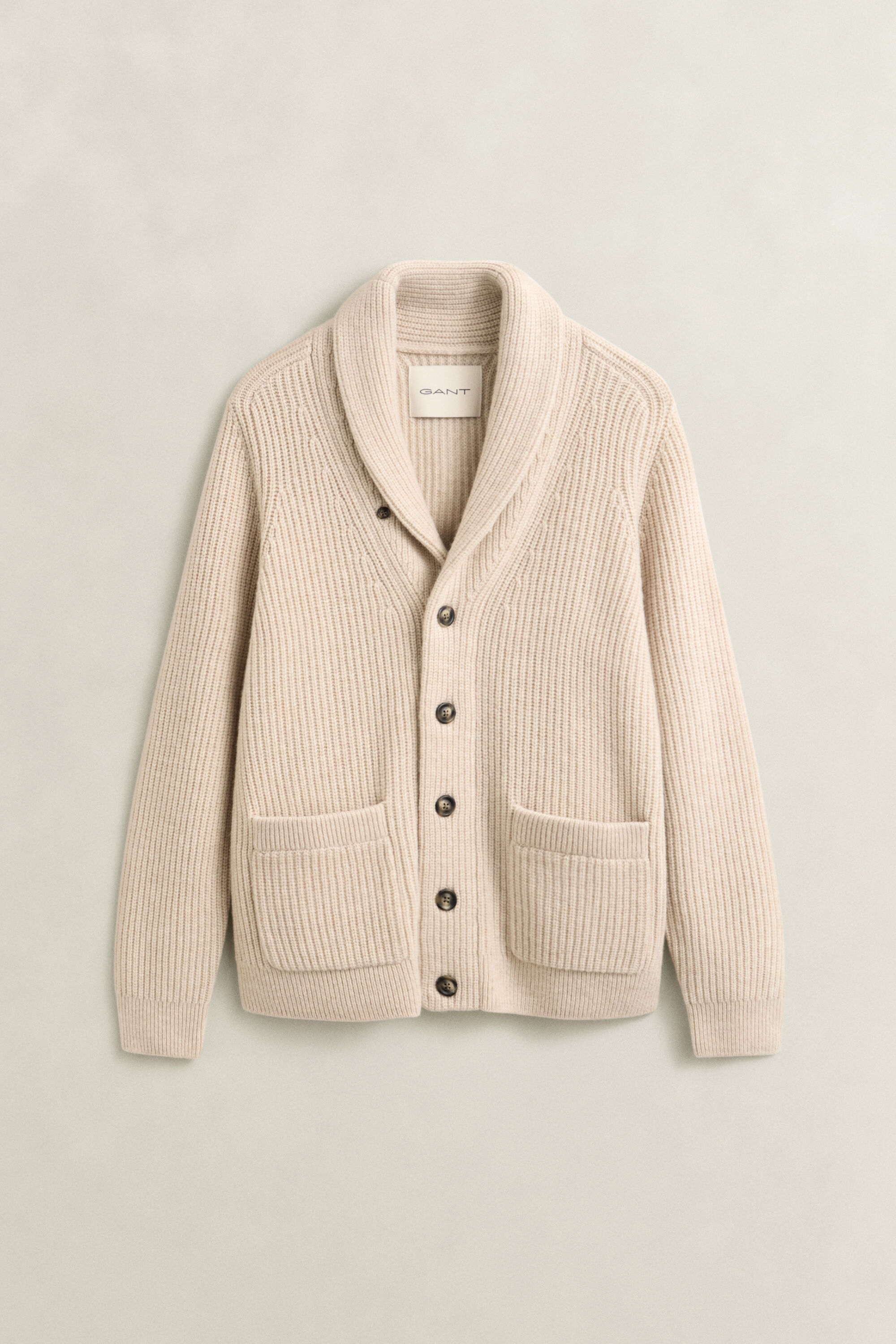 Cardigan en laine mélangée à rayures