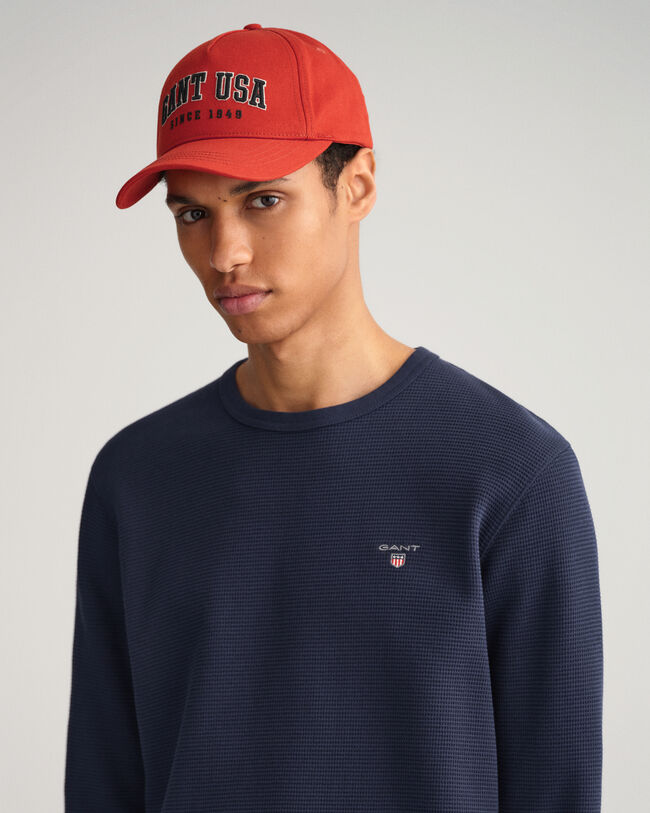 Sweat-shirt ras du cou Waffle