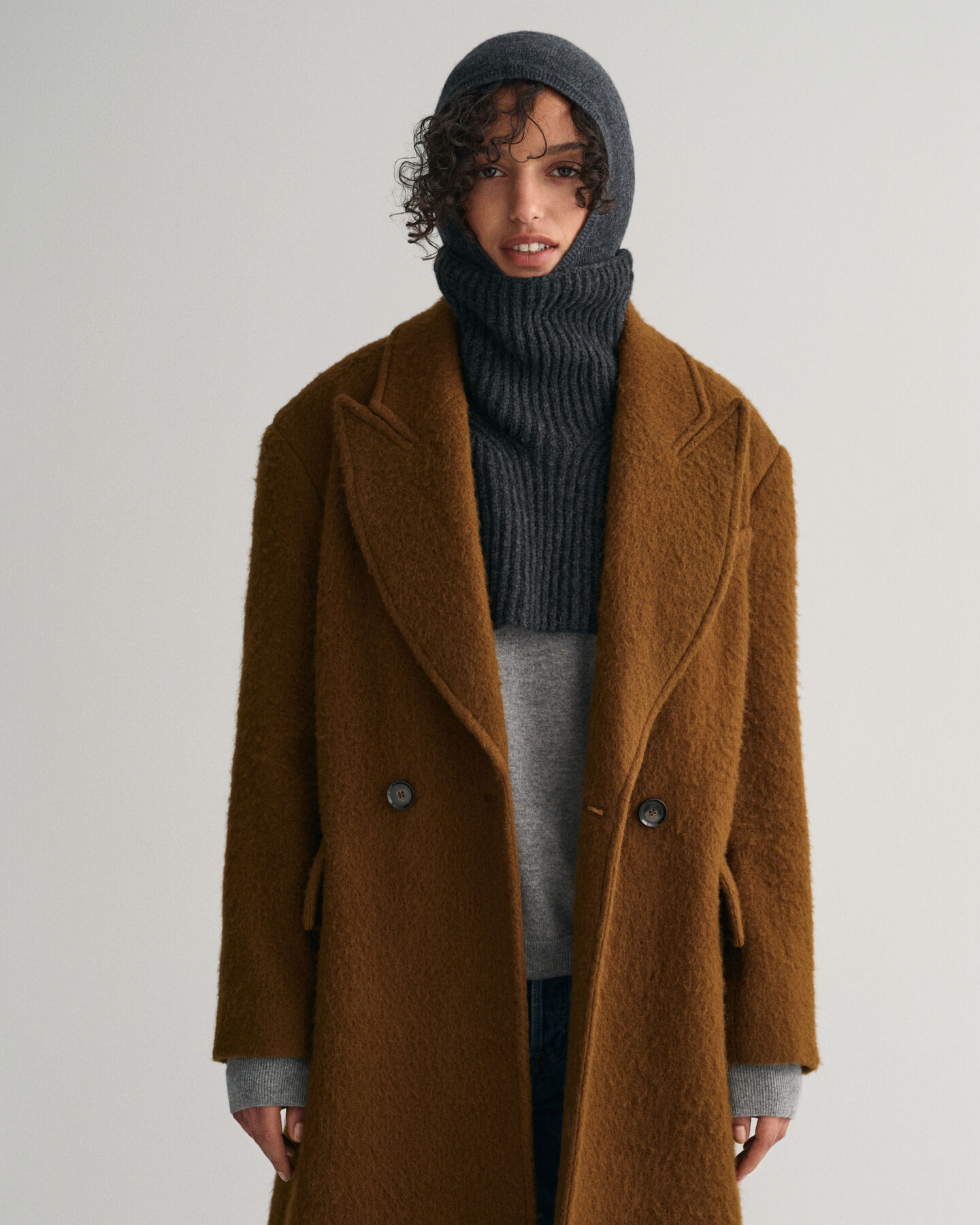 Pull sans manches en maille côtelée