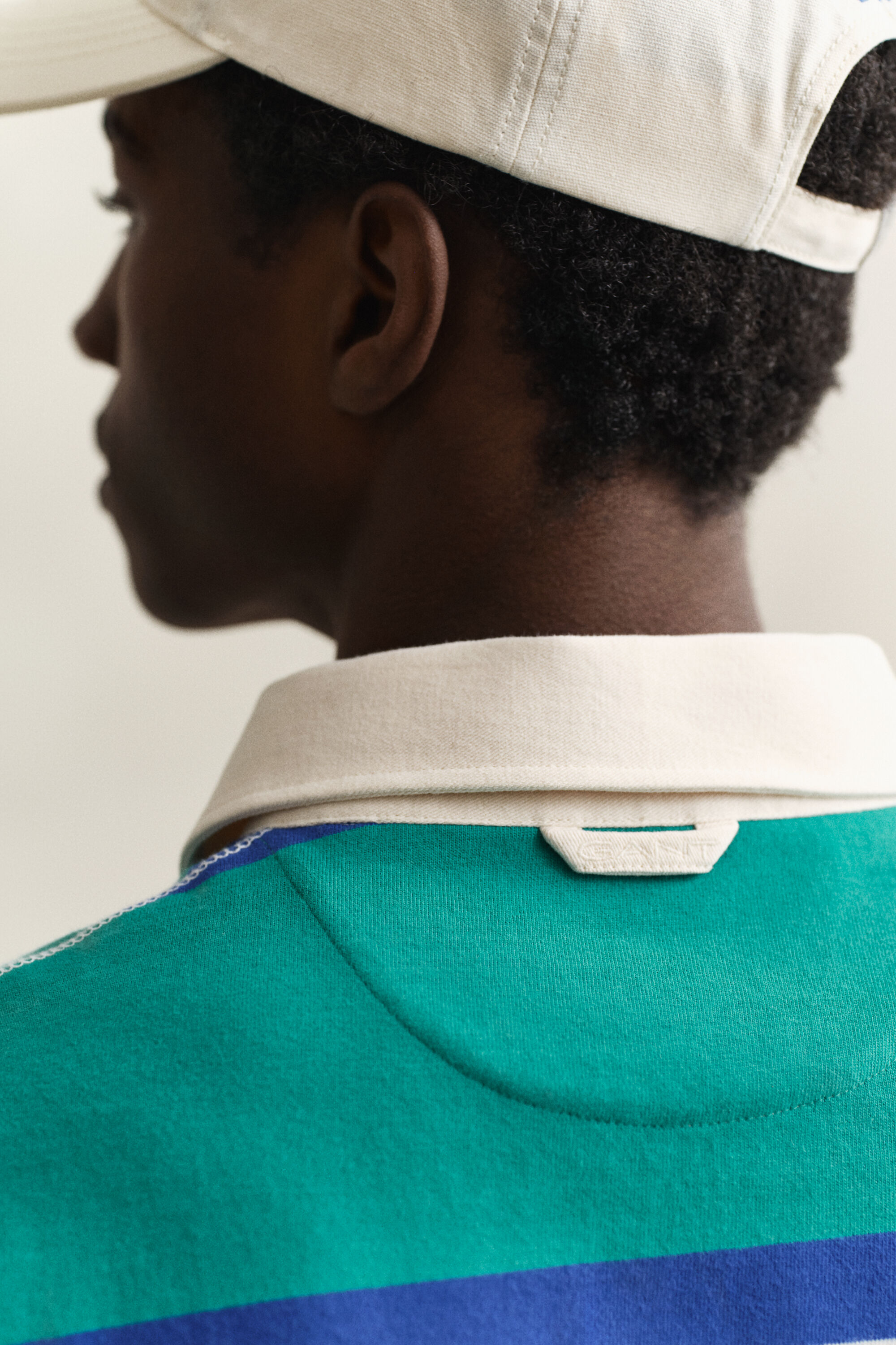 Polo Rugger à rayures en colour-block