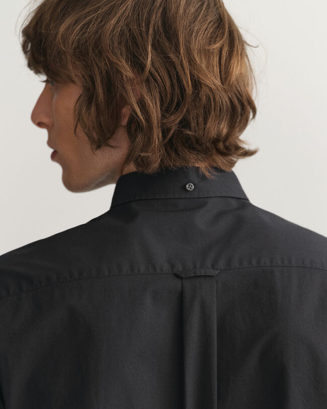 Chemise regular fit en popeline de coton