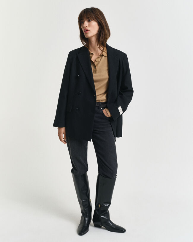 Polo boutonné sans coutures à manches longues