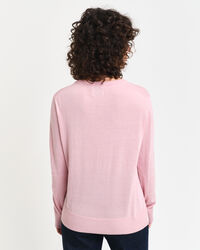 Pull col V en maille fine