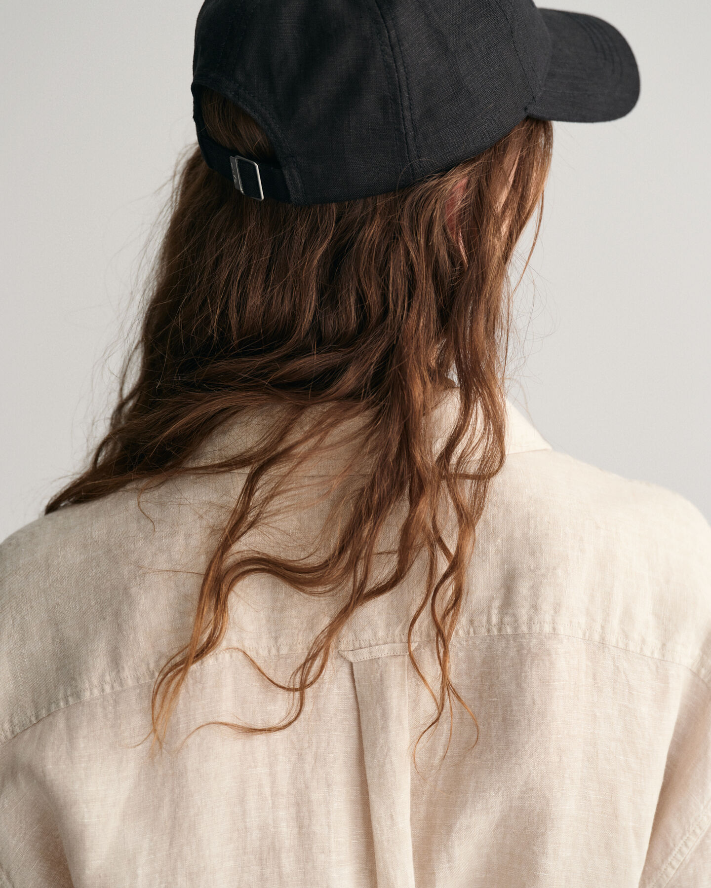 Robe-chemise en lin à manches courtes