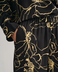 Pantalon &agrave; motif Line Drawing Pull-On