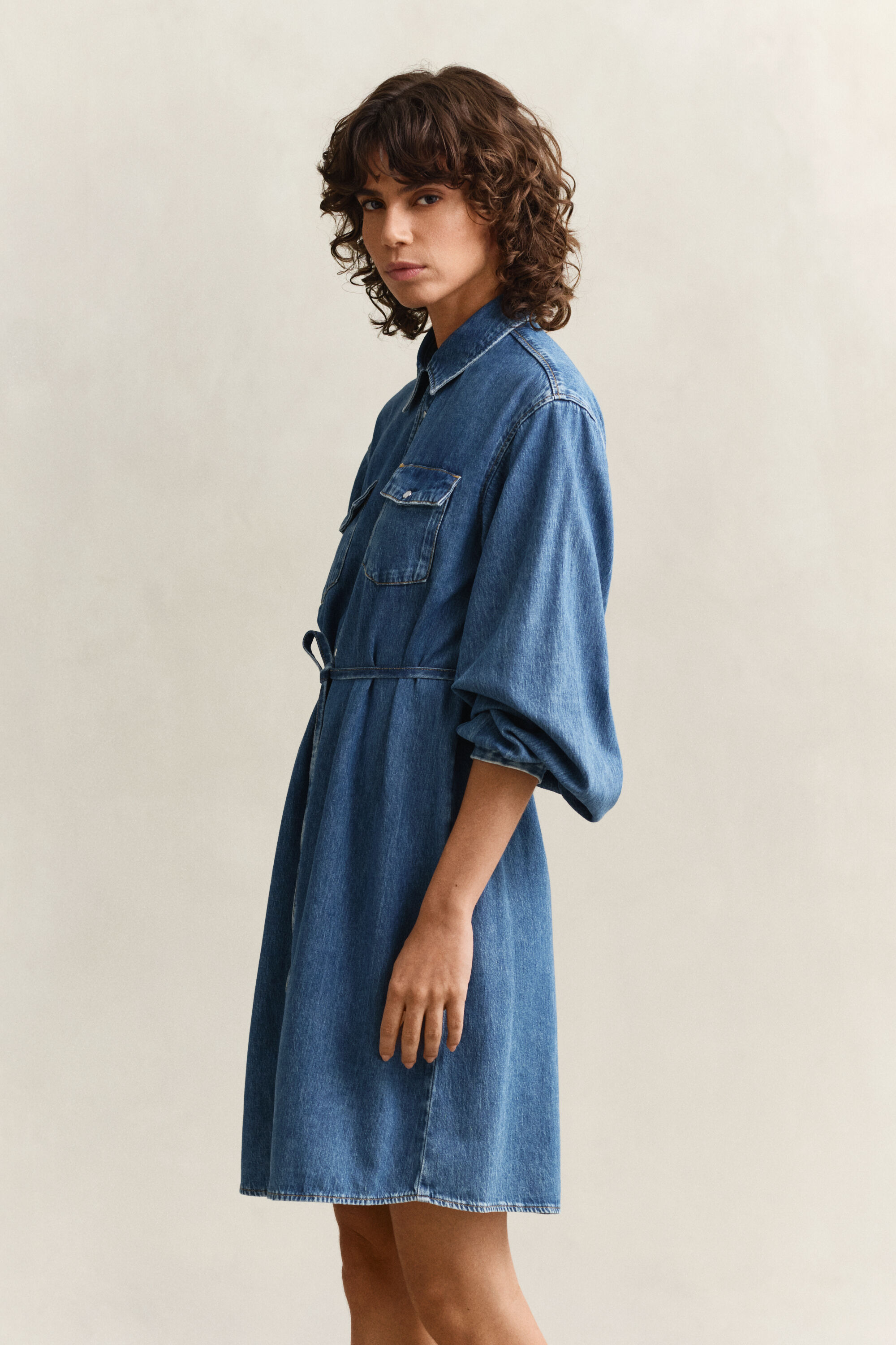 Robe-chemise en denim