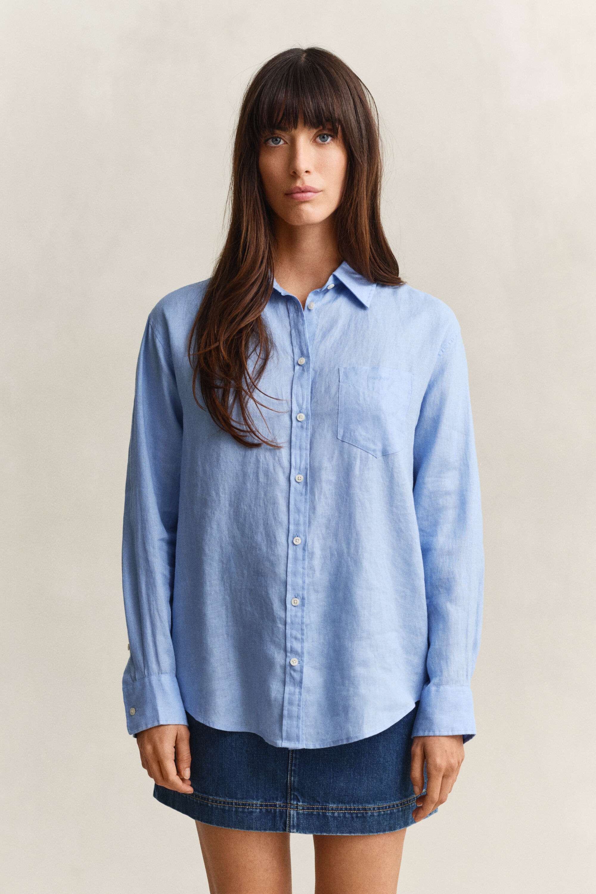 Chemise relaxed fit en lin