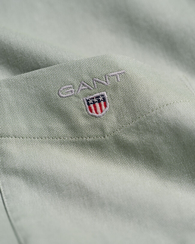 Chemise regular fit en coton Oxford &agrave; manches courtes