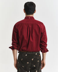 Chemise coupe regular en velours côtelé