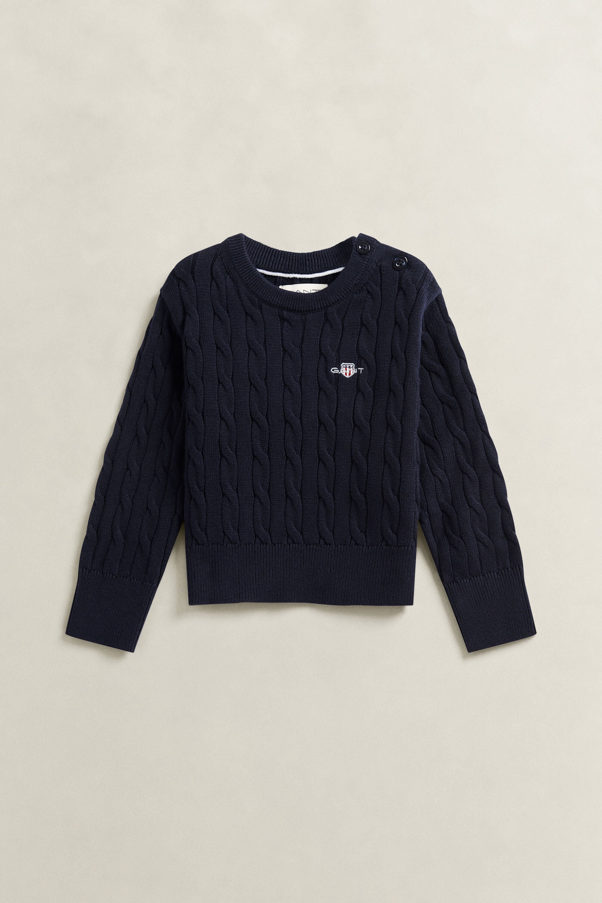 Pull en maille torsadée Shield Fille