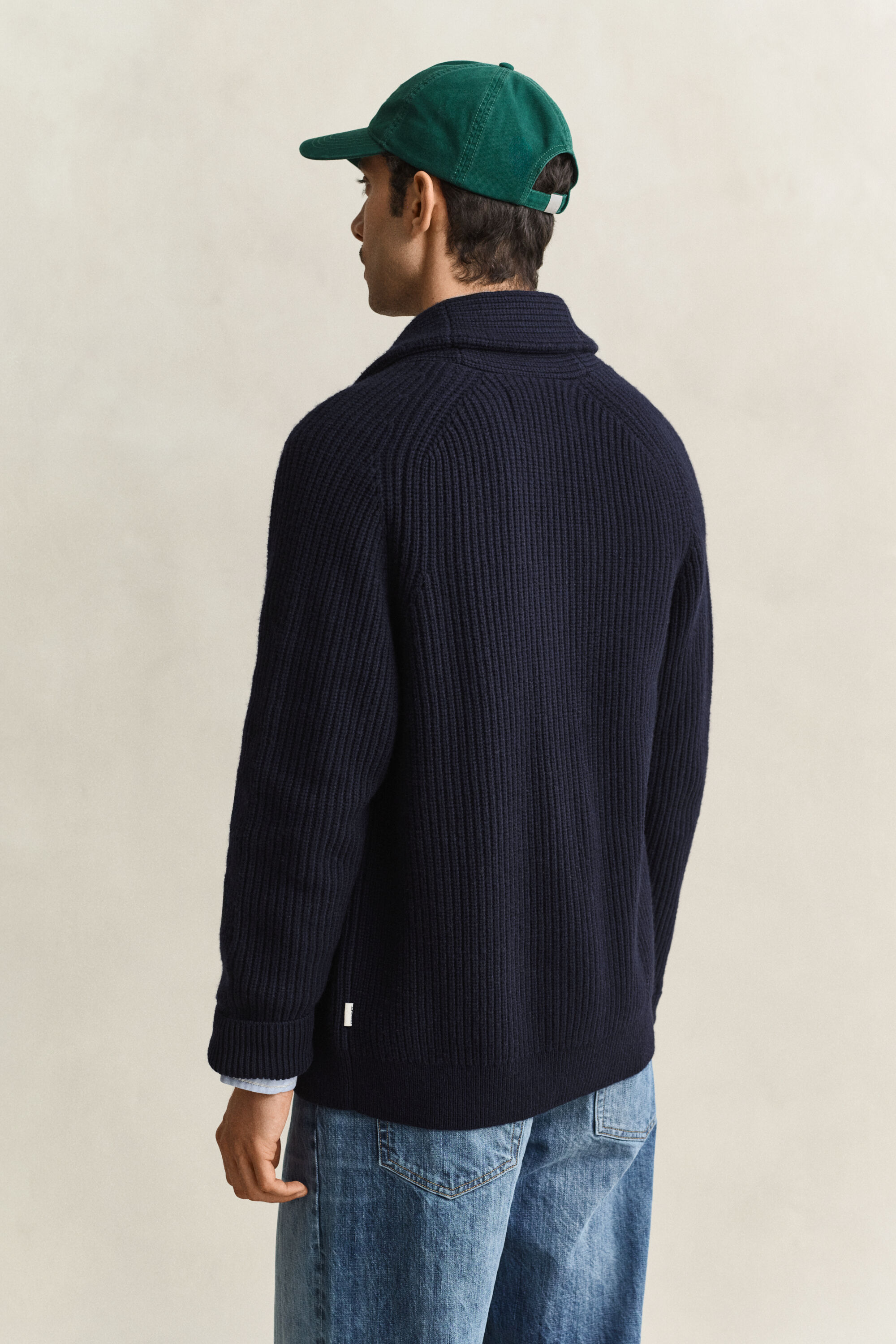 Cardigan en laine mélangée à rayures
