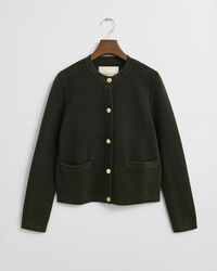 Cardigan en maille contrastante