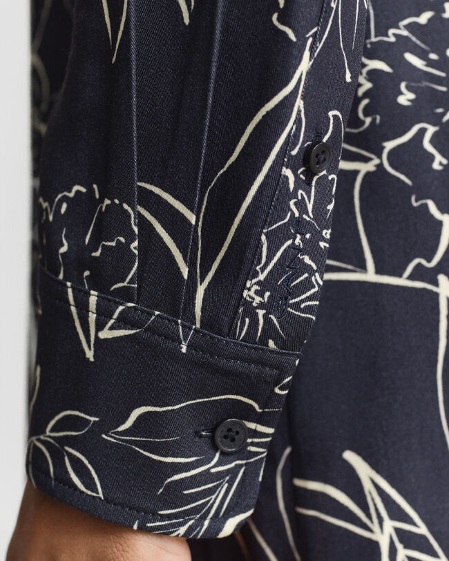 Robe-chemise à imprimé floral