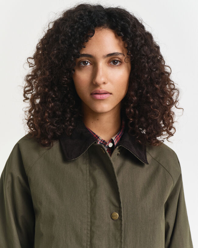 Caban en coton ciré