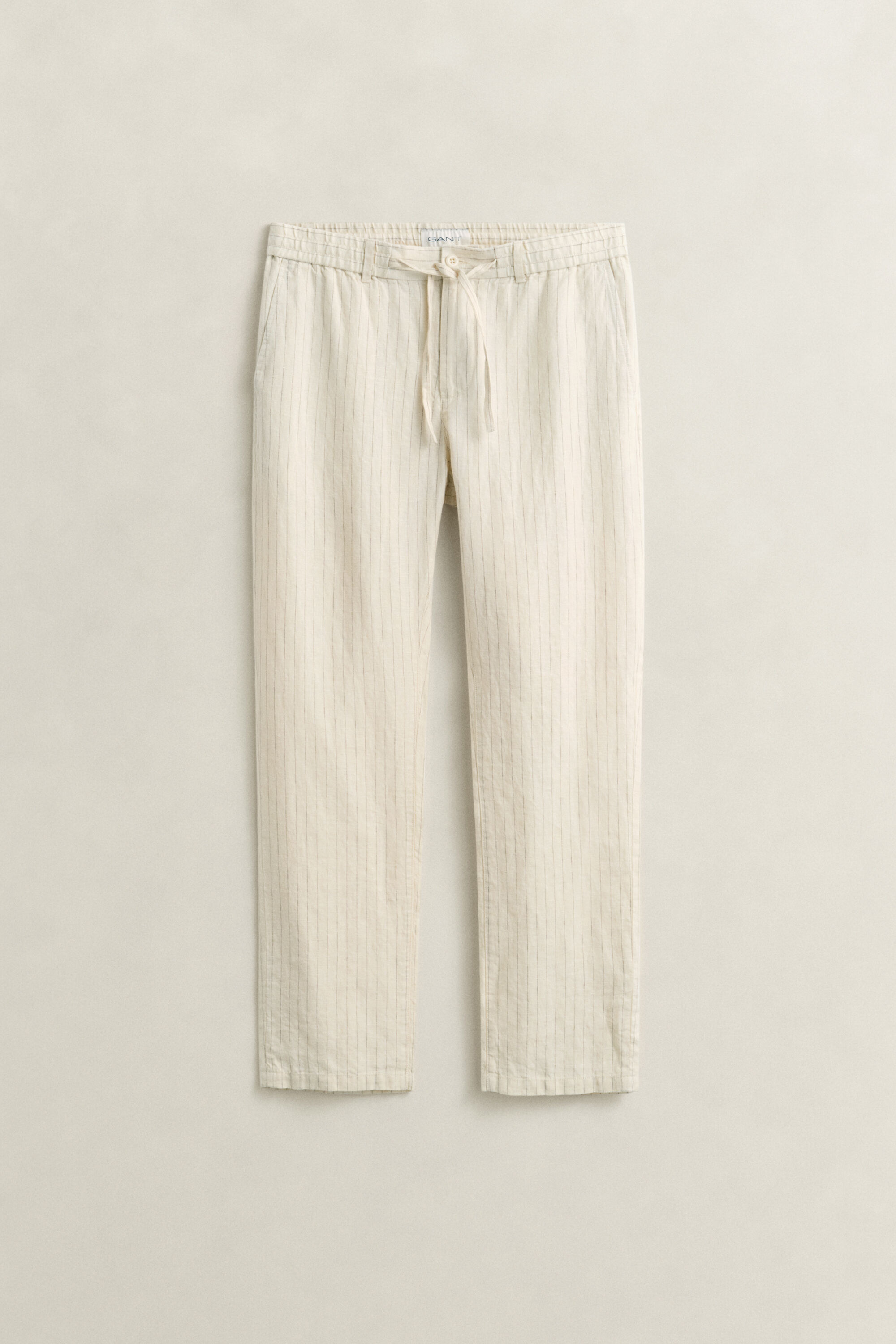 Pantalon en lin à rayures