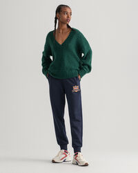 Pull col V en mohair