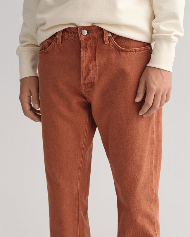 Jean color&eacute; regular fit Arley