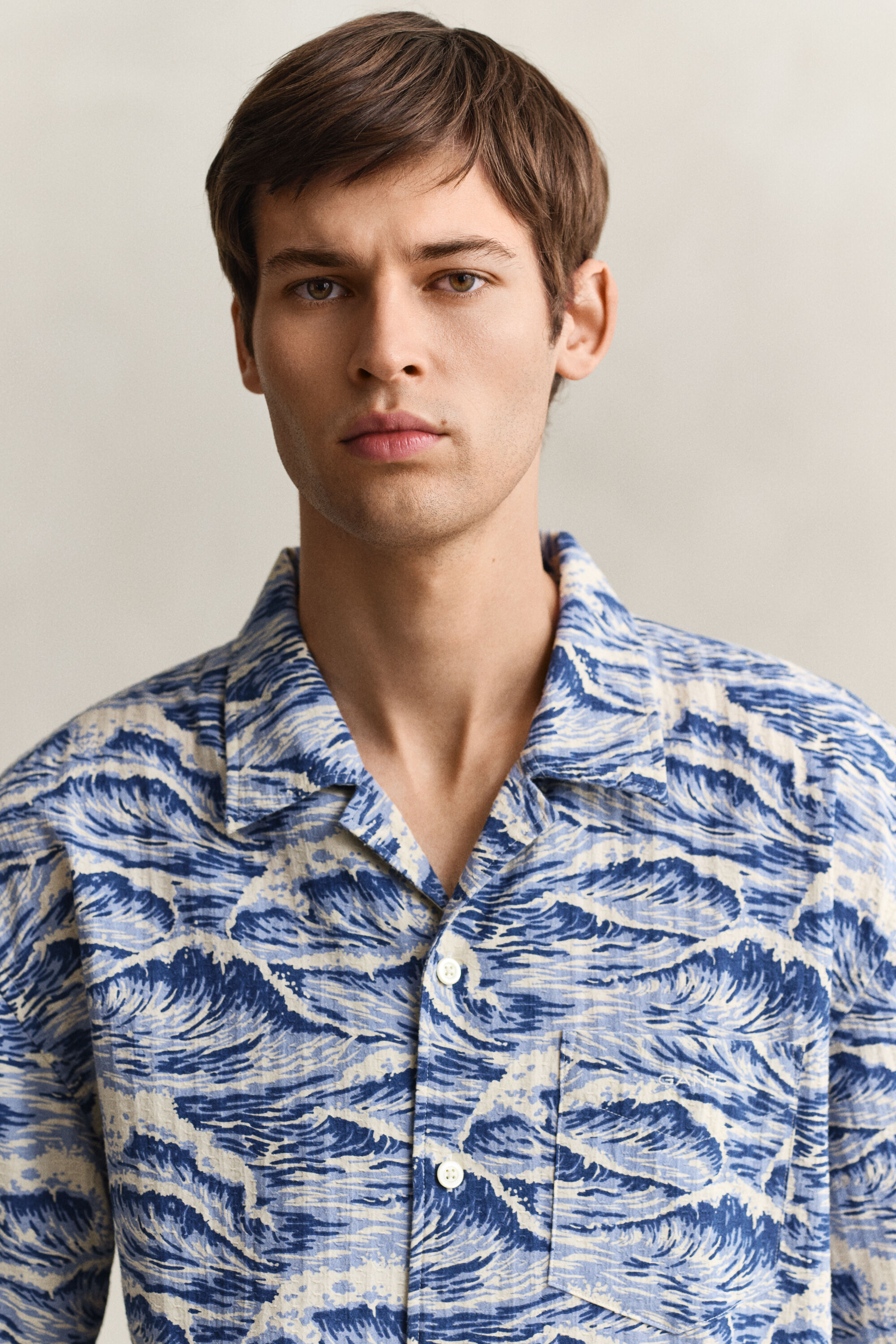 Chemise à manches courtes avec imprimé