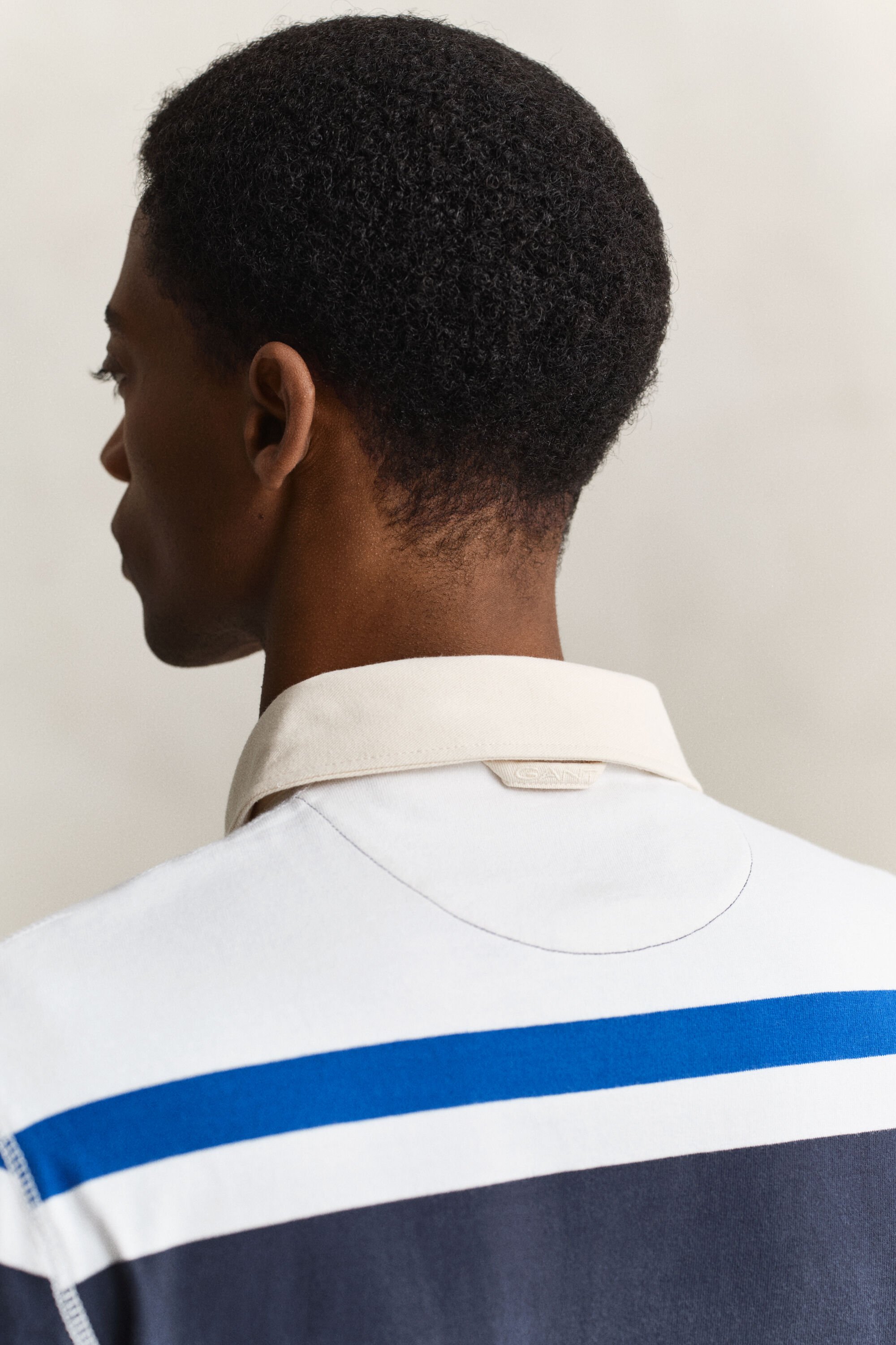 Polo Rugger à rayures en colour-block