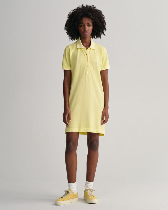Robe-polo en coton piqu&eacute; Sunfaded