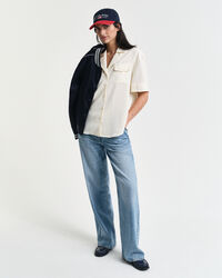 Chemise coupe d&eacute;contract&eacute;e avec poches