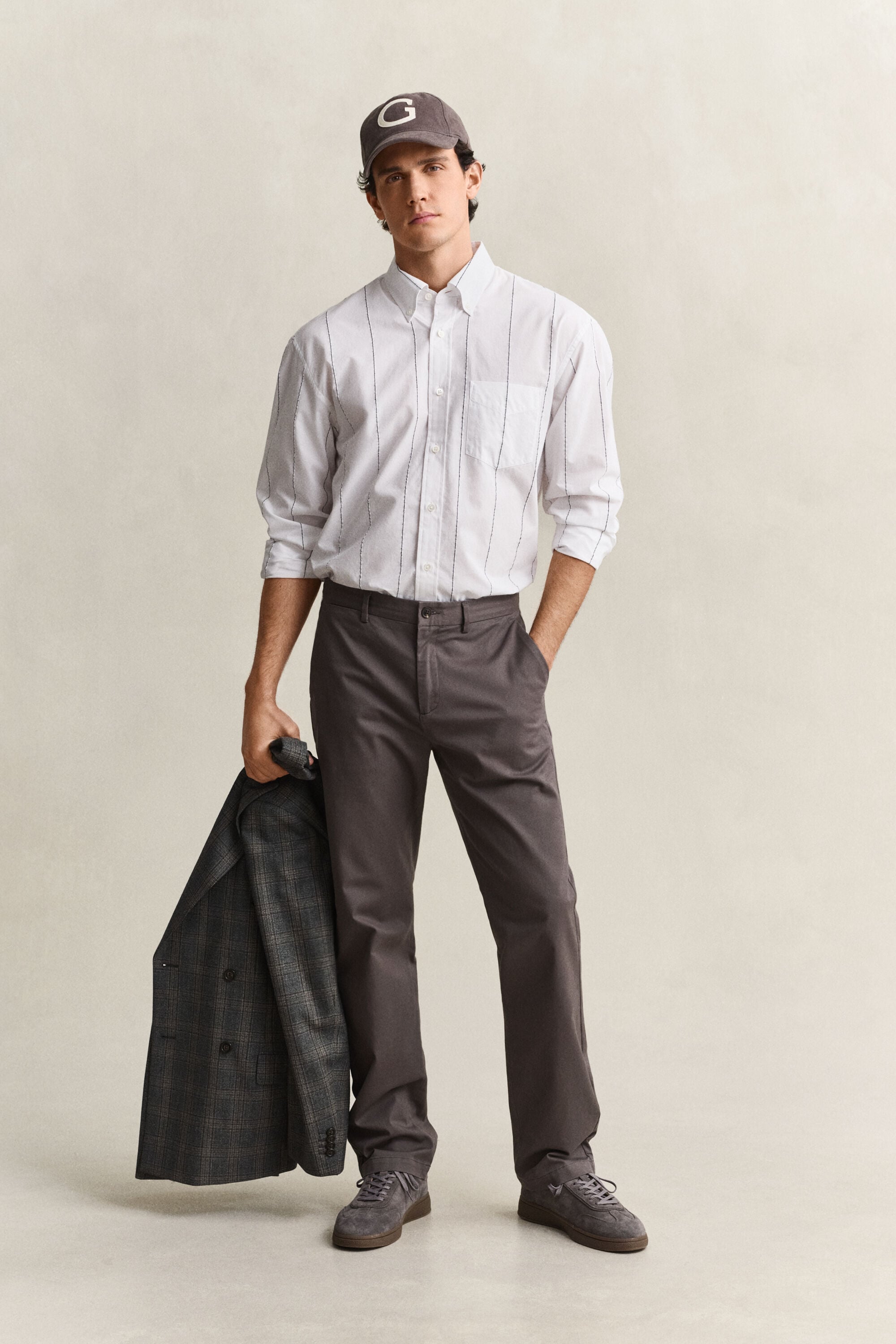 Pantalon chino élégant coupe regular