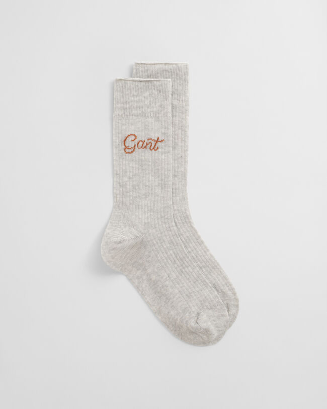 Chaussettes côtelées GANT Script