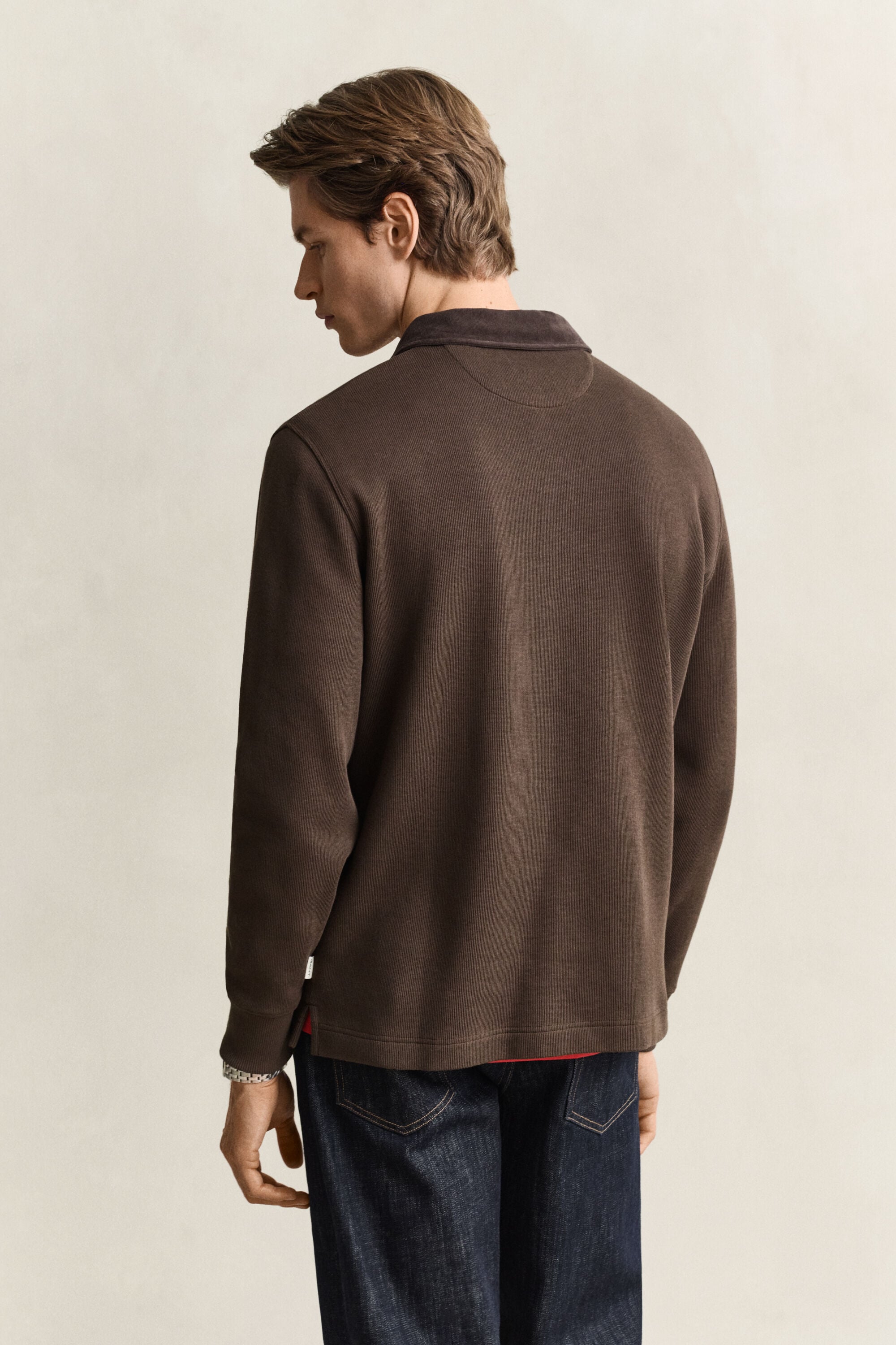 Polo Rugger à demi-zip