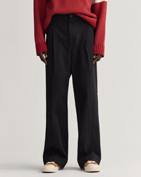 Pantalon chino volumineux et pliss&eacute;