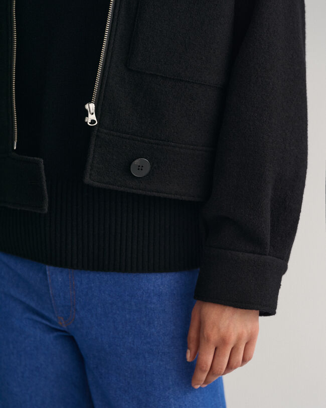 Veste zipp&eacute;e Boucl&eacute;