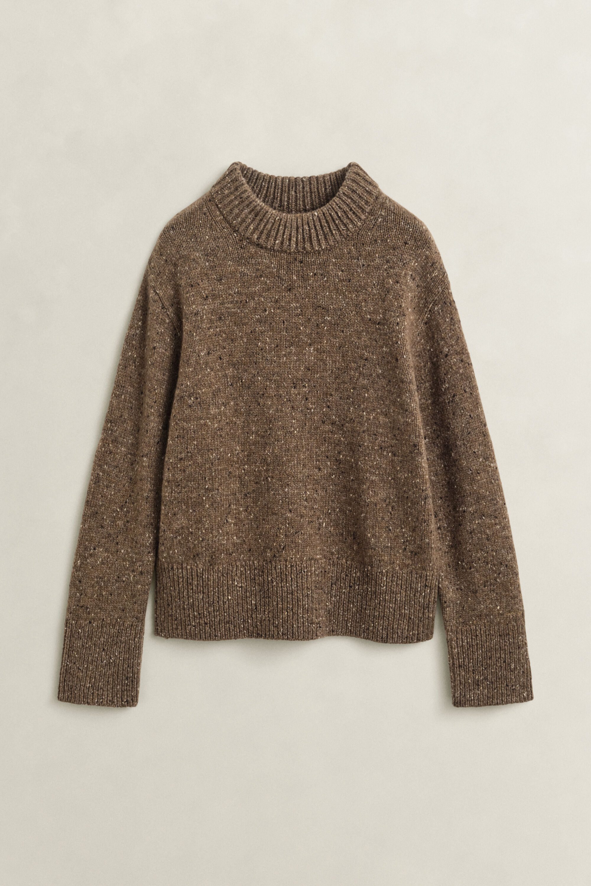 Pull en laine mouchetée mélangée