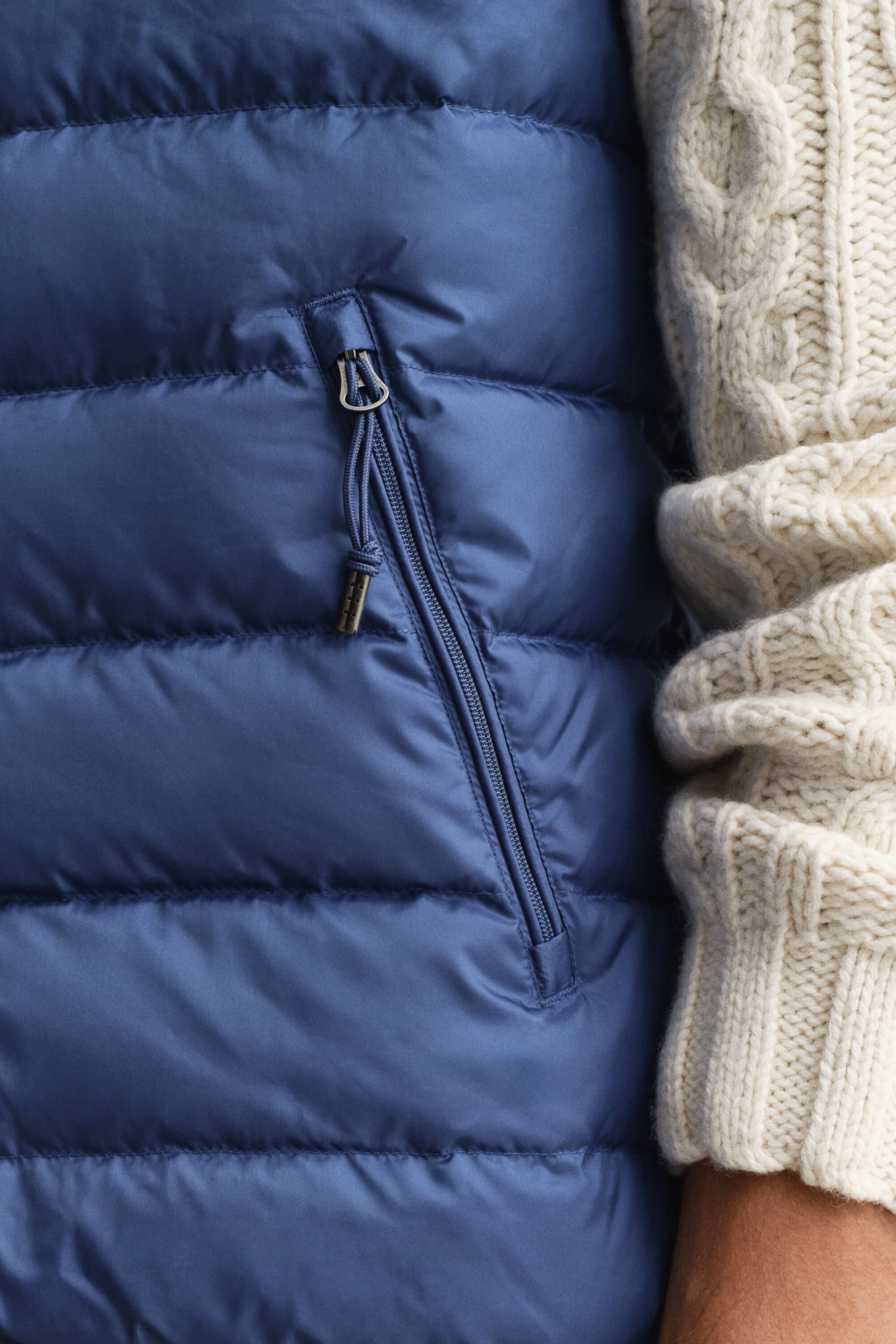 Doudoune sans manches légère en duvet