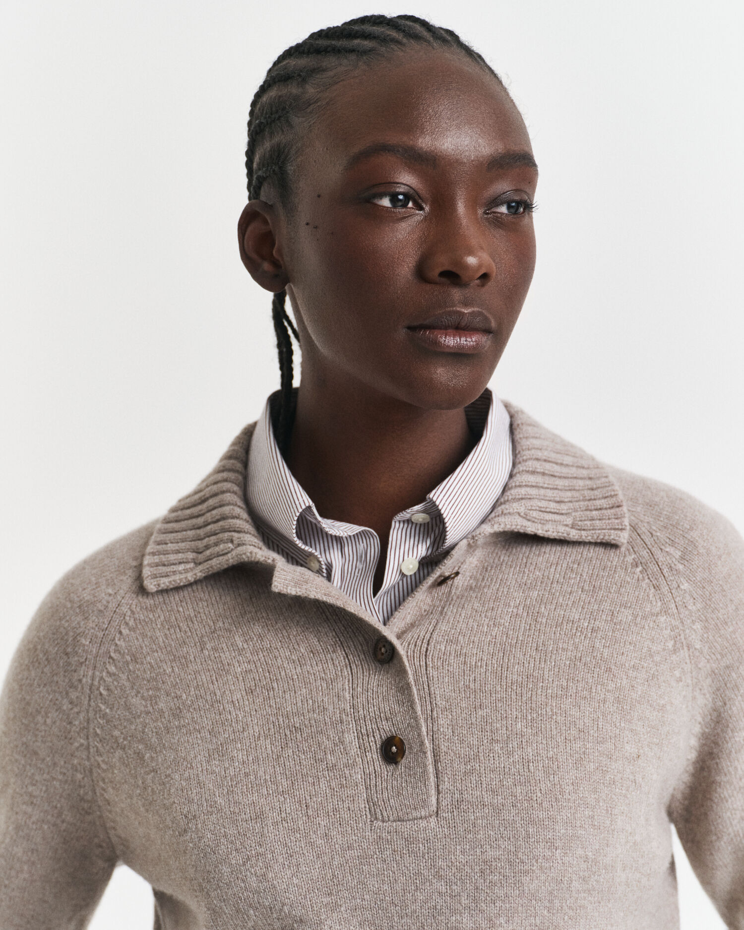 Rugger en maille de laine et cachemire