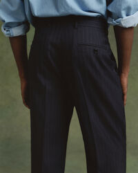 Pantalon de costume coupe d&eacute;contract&eacute;e &agrave; rayures tennis