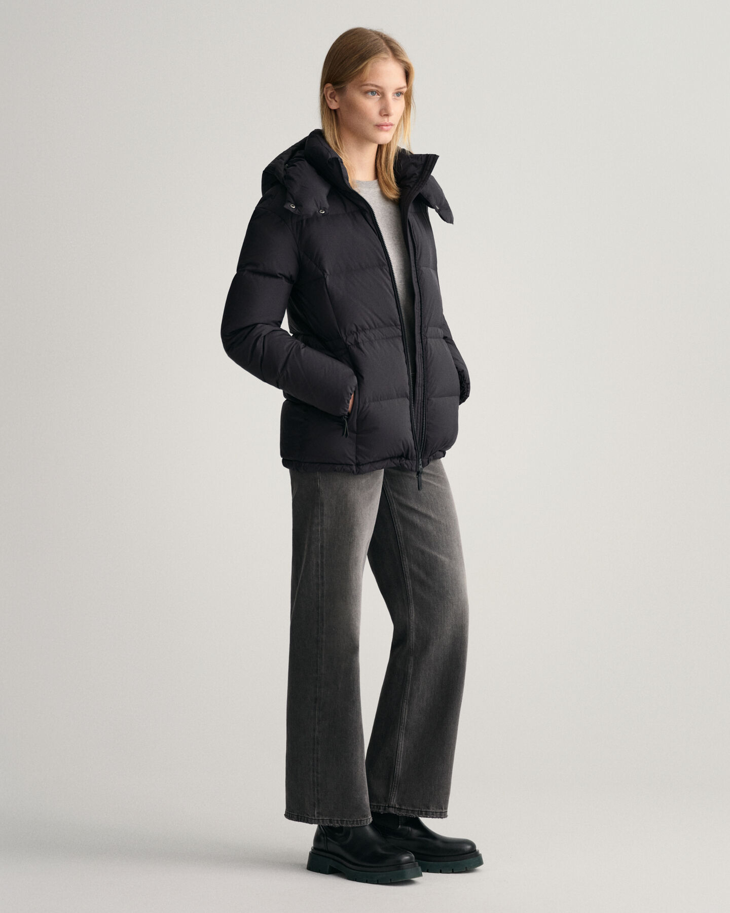 Doudoune mi-longue en duvet