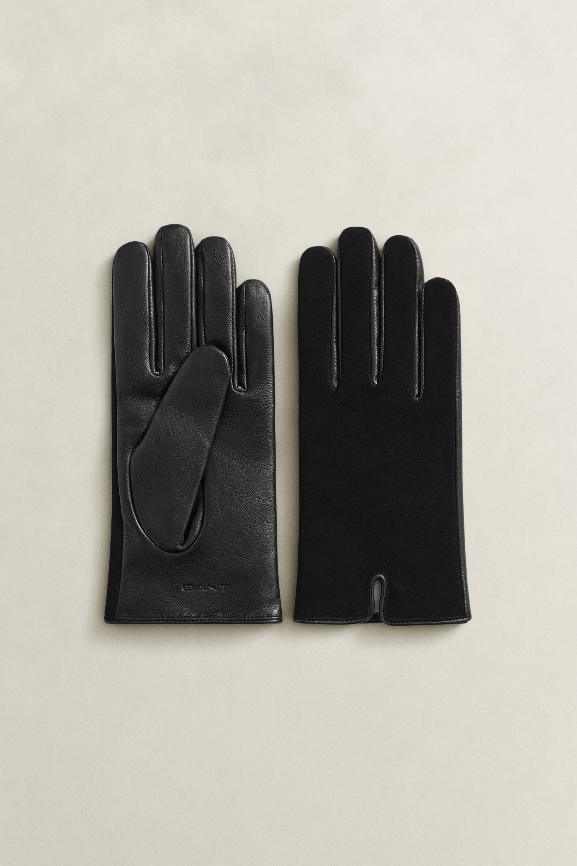 Gants en cuir et daim